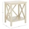 Safavieh Candice White Cross Back End Table AMH6523A - alternate 6